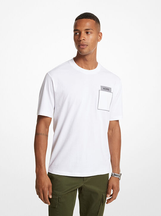 Printed Cotton T-Shirt michael kors printed cotton t shirt