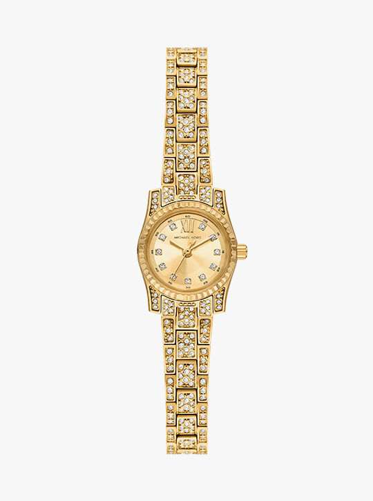 michael kors lexington pav  gold tone watch