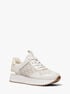 michael kors raina signature logo platform trainer