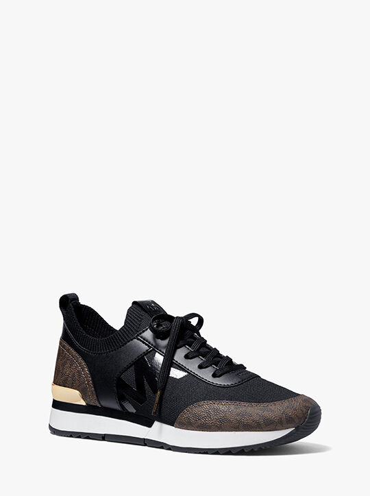 michael kors jenkins mixed media trainer