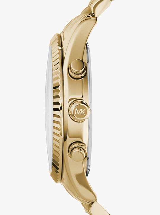michael kors ساعة مايكل كورس للرجال ذهبية اللون ليكسينغتون