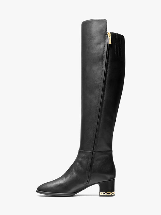 June Flex Leather Riding Boot michael kors june flex leather riding boot