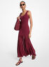Stretch Viscose Blend Sheer Maxi Dress michael kors stretch viscose blend sheer maxi dress