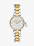 Michael Kors Pyper Two-Hand Two-Tone Stainless Steel Watch michael kors pyper two hand two tone stainless steel watch