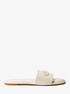 michael kors saylor embossed leather slide sandal