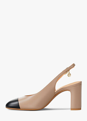 michael kors piper flex leather slingback pump