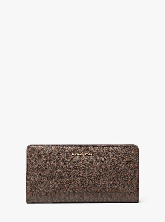 Bryant Large Signature Logo Snap-Front Wallet michael kors bryant large signature logo snap front wallet
