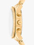 michael kors ritz pav  gold tone watch