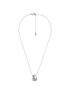 Logo and Cubic Zirconia Necklace michael kors logo and cubic zirconia necklace