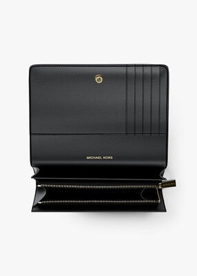 michael kors محفظة جيت سيت كبيرة من الجلد المحبب
