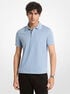 michael kors logo trim cotton jersey polo shirt