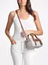 Jet Set Travel Extra-Small Signature Logo Duffel Crossbody Bag michael kors jet set travel extra small signature logo duffel crossbody bag