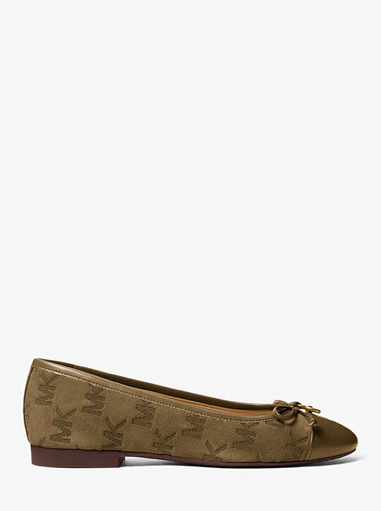 michael kors piper flex logo stitched suede