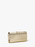 Penelope Medium Metallic Faux Leather Clutch michael kors penelope medium metallic faux leather clutch