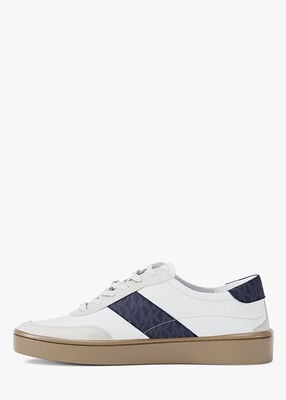 michael kors kaycee signature logo stripe sneaker