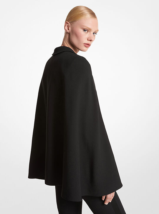 Double Crepe Sablé Tuxedo Cape Jacket michael kors double crepe sabl tuxedo cape jacket