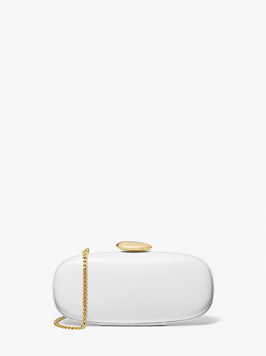 michael kors tina small leather minaudie re