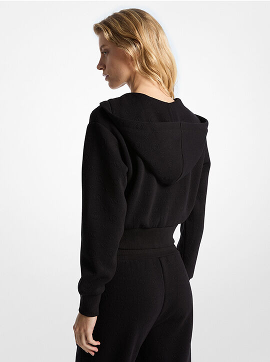 هودي قصير بسحّاب من الجاكار مع حلية michael kors هودي قصير بسحّاب من الجاكار مع حلية