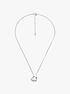 michael kors gold plated sterling silver heart pendant necklace