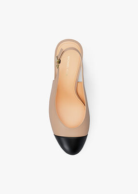 michael kors piper flex leather slingback pump