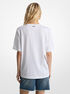 Logo Embossed Cotton T-Shirt michael kors logo embossed cotton t shirt