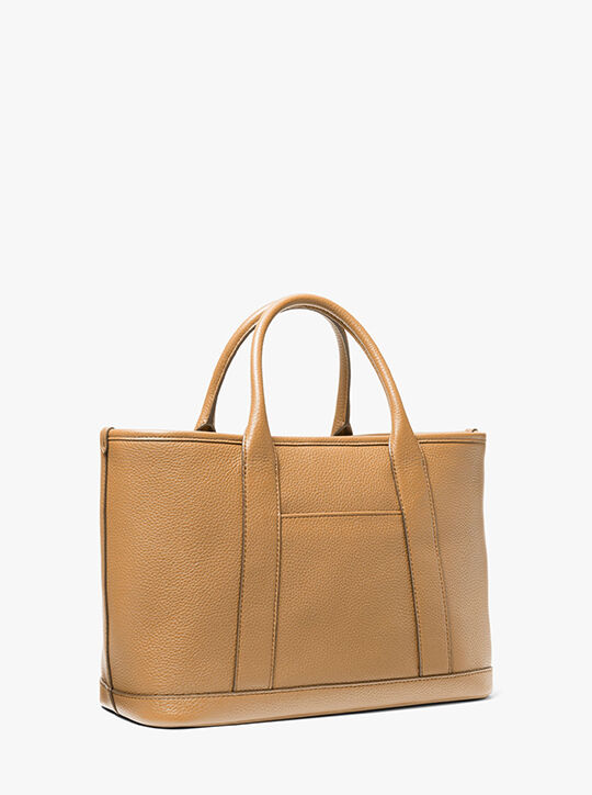 michael kors luisa medium pebbled leather tote bag