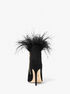 Whitby Feather Trim Suede Ankle Boot michael kors whitby feather trim suede ankle boot
