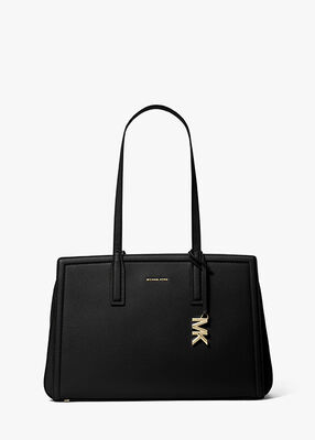 michael kors حقيبة ليلى الجلدية متوسطة الحجم