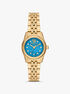 Petite Lexington Pavé Gold-Tone Watch michael kors petite lexington pav gold tone watch