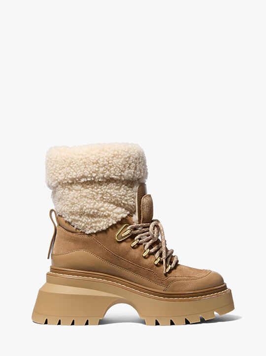 michael kors shiloh mixed media boot