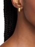 michael kors pav  logo huggie earrings