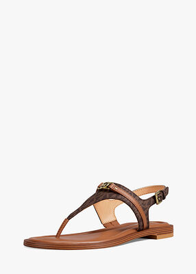 michael kors mandy signature logo sandal