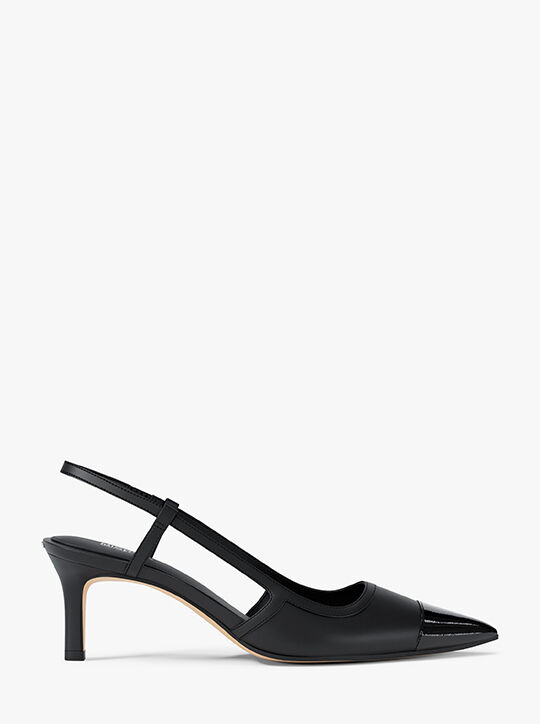Alora Leather Slingback Pump michael kors alora leather slingback pump