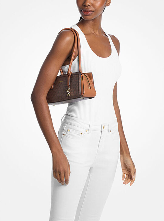 Laila Small Signature Logo Shoulder Bag michael kors laila small signature logo shoulder bag
