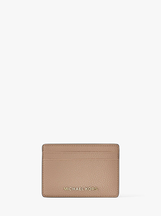 Pebbled Leather Card Case michael kors pebbled leather card case