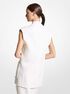 michael kors double faced crepe wool sleeveless wrap jacket