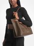 michael kors emilia large logo tote bag