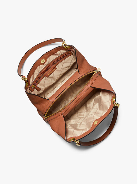 michael kors حقيبة كينسينغتون الكبيرة المصنوعة من الجلد المحبب