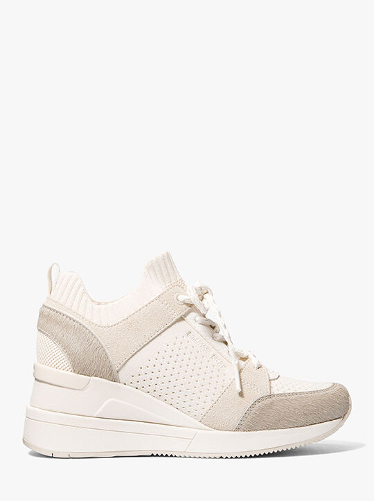 Georgie Mixed-Media Trainer michael kors georgie mixed media trainer