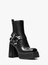 Crosby Leather Platform Moto Boot michael kors crosby leather platform moto boot