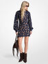 michael kors paisley lace blouson sleeve dress