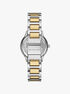 michael kors sage pav  two tone watch