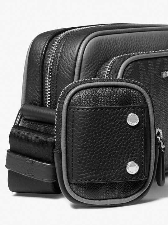 حقيبة كاميرا هدسون الجلدية بشعار الماركة مع حقيبة صغيرة michael kors حقيبة كاميرا هدسون الجلدية بشعار الماركة مع حقيبة صغيرة