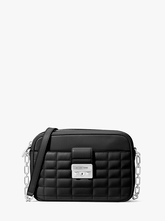 michael kors tribeca medium quilted leather camera bag
