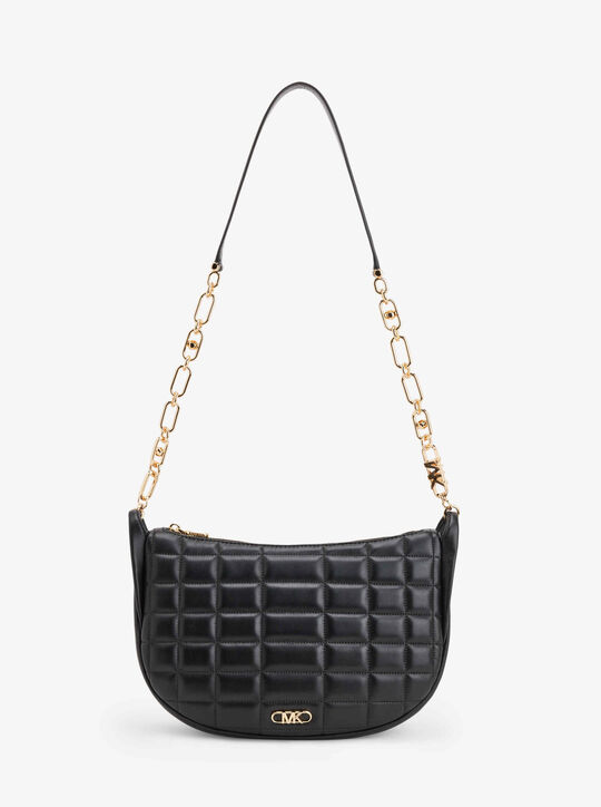michael kors kendall large quilted leather chain link shoulder bag