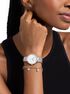 michael kors mini pyper pav  silver tone watch and jewelry gift set