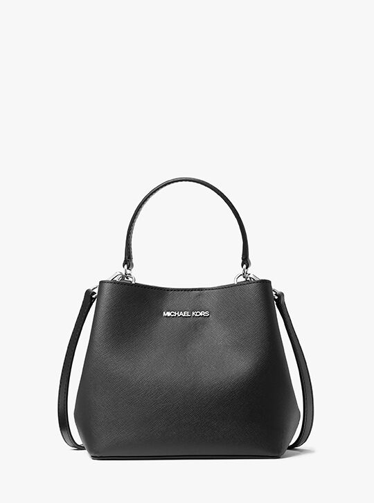 Pratt Small Convertible Shoulder Bag, BLACK | Michael Kors KWT