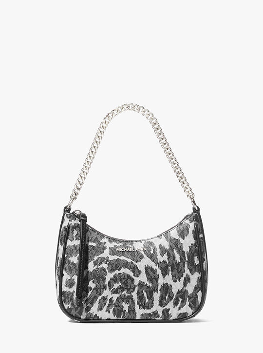 Jet Set Charm Small Leopard Logo Pochette michael kors jet set charm small leopard logo pochette