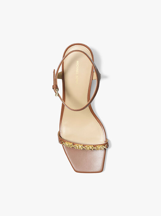Dina Embellished Leather Sandal michael kors dina embellished leather sandal
