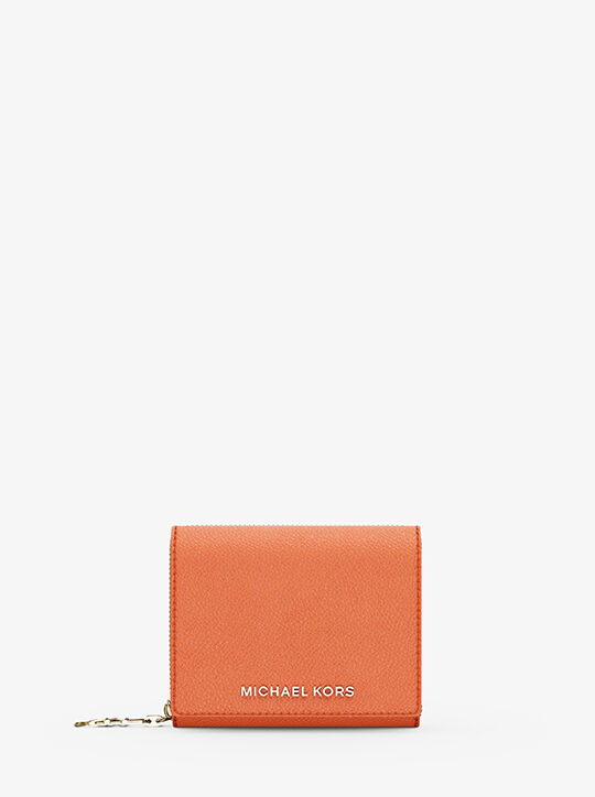 Empire Small Pebbled Leather Tri-Fold Wallet michael kors empire small pebbled leather tri fold wallet